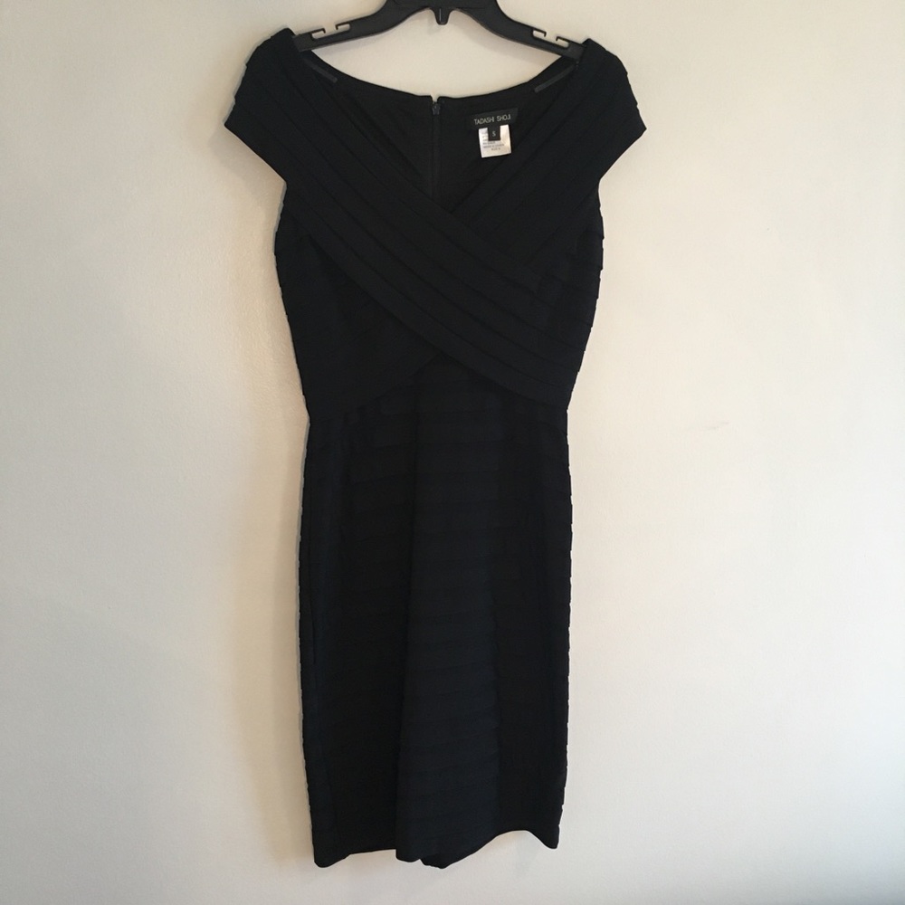 Tadashi Shoji off the shoulder dress